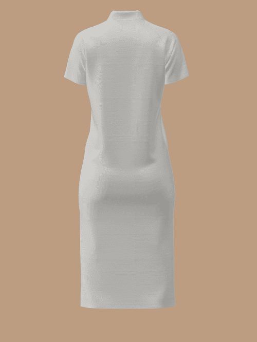 A bodycon knee-length dress, garment-only product shot