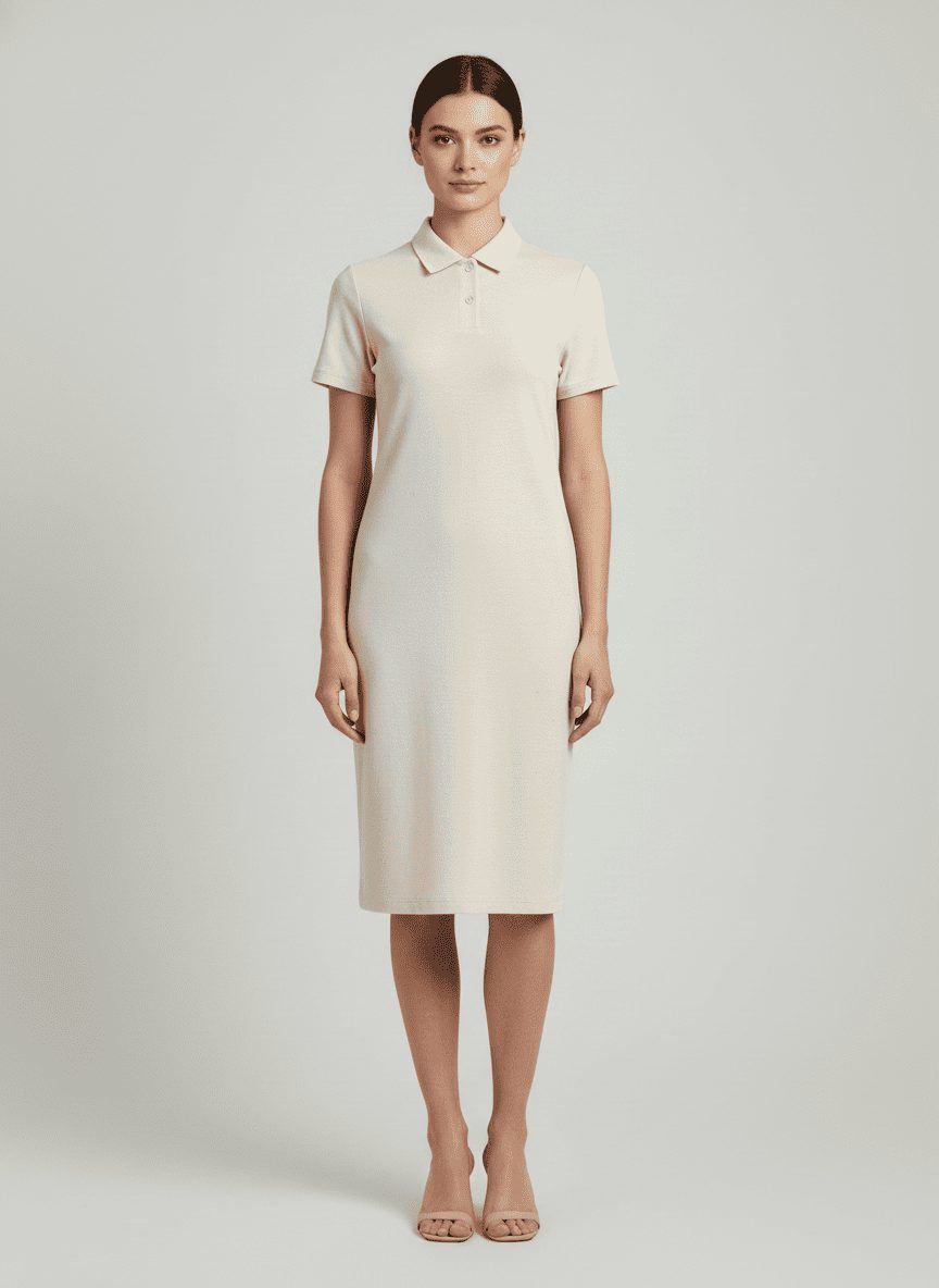 The same dress worn by a generated model